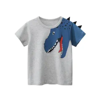 Kaos Anak Bahan Cotton premium 3 D Usia 1-7 Tahun Gambar Dino Tshirt anak Import Baju Atasan Anak Laki laki Import Kaos Anak Murah